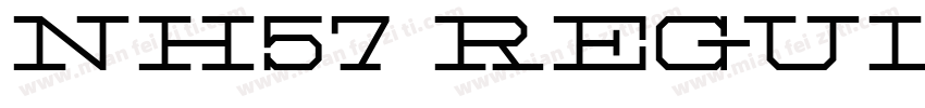 NH57 Regular字体转换